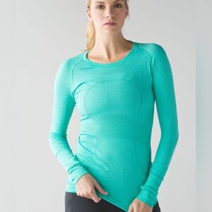 Lululemon Turquoise Swiftly Tech Shirt Size 4